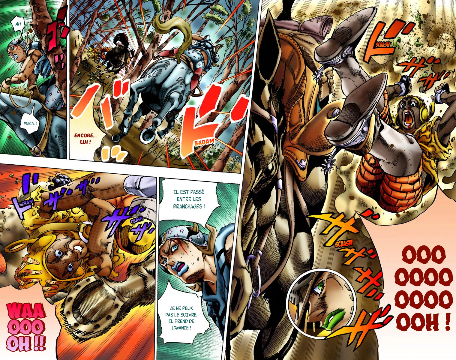 Read JoJo_s Bizarre Adventure Part 7 Steel Ball Run Official Colored FR Manga Online