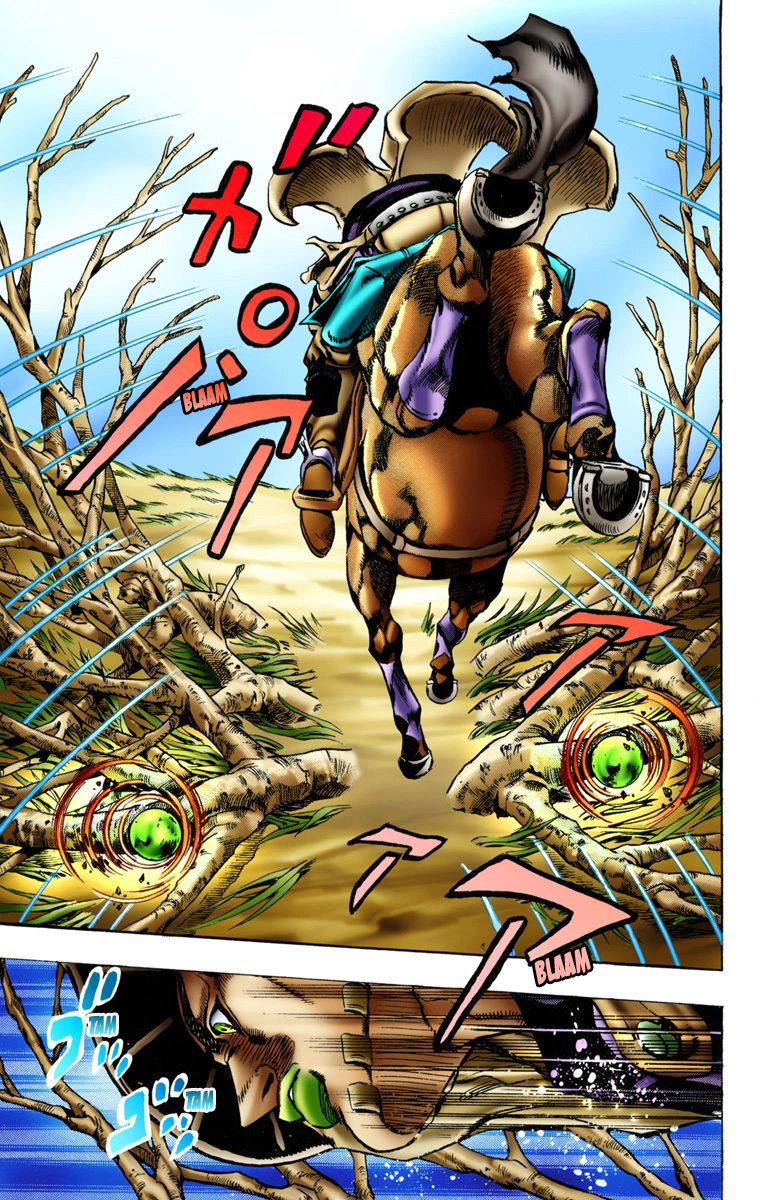 Read JoJo_s Bizarre Adventure Part 7 Steel Ball Run Official Colored FR Manga Online