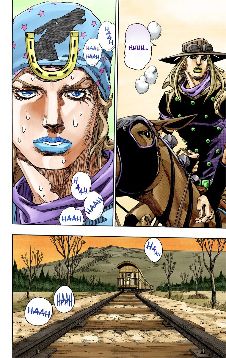 Read JoJo_s Bizarre Adventure Part 7 Steel Ball Run Official Colored FR Manga Online