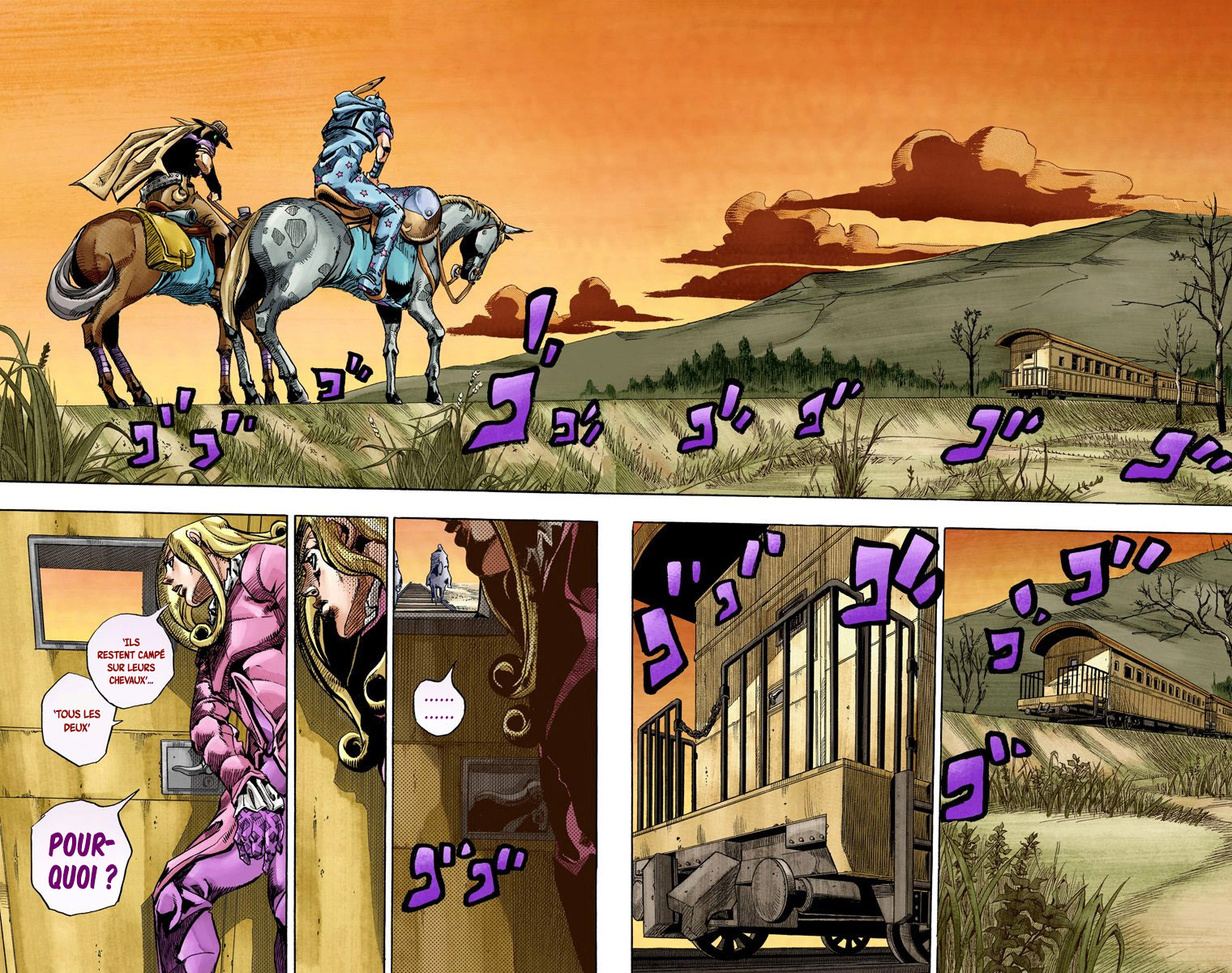 Read JoJo_s Bizarre Adventure Part 7 Steel Ball Run Official Colored FR Manga Online