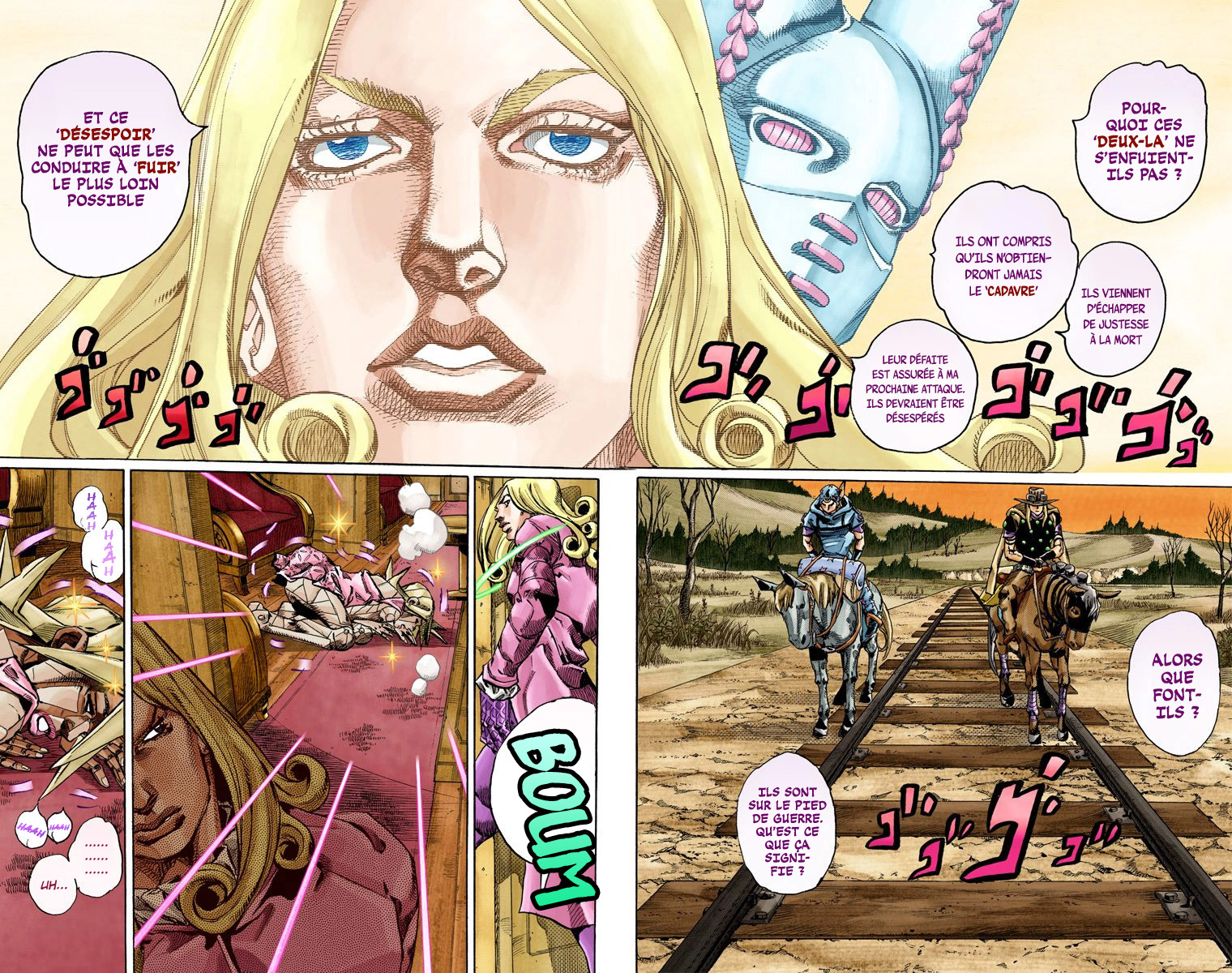 Read JoJo_s Bizarre Adventure Part 7 Steel Ball Run Official Colored FR Manga Online