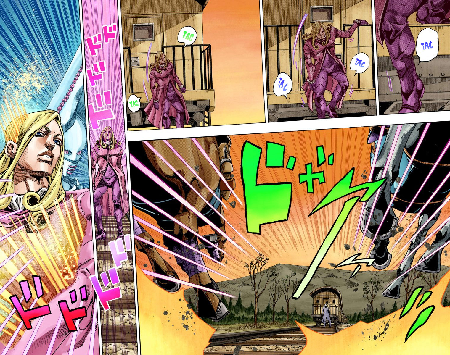 Read JoJo_s Bizarre Adventure Part 7 Steel Ball Run Official Colored FR Manga Online