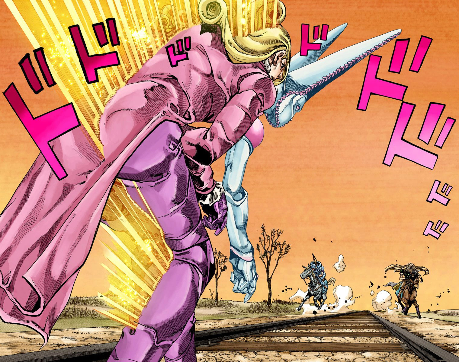 Read JoJo_s Bizarre Adventure Part 7 Steel Ball Run Official Colored FR Manga Online