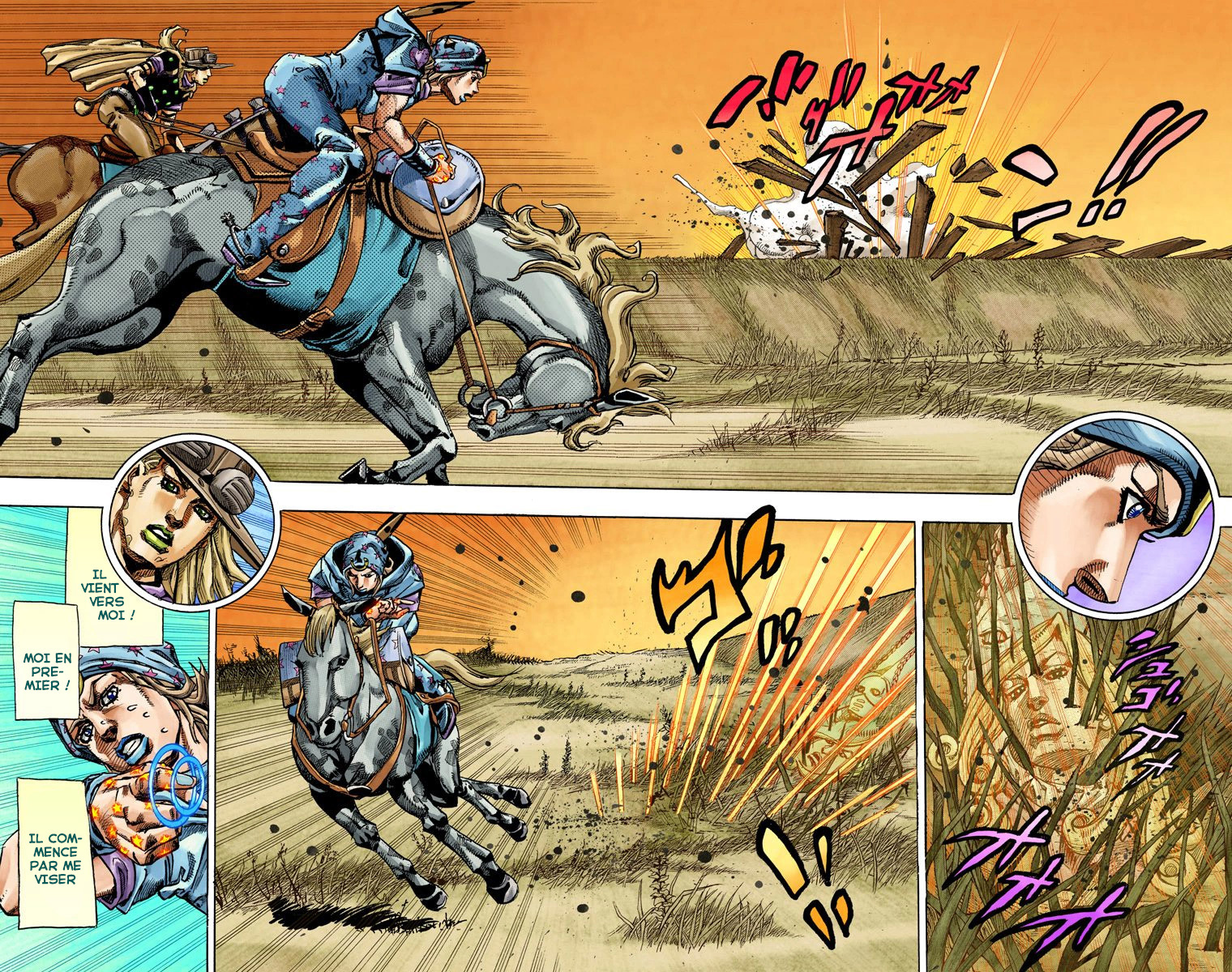 Read JoJo_s Bizarre Adventure Part 7 Steel Ball Run Official Colored FR Manga Online