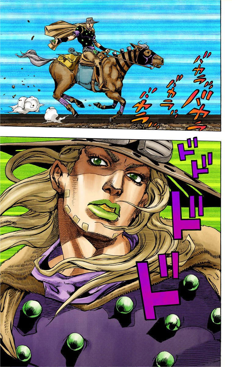 Read JoJo_s Bizarre Adventure Part 7 Steel Ball Run Official Colored FR Manga Online