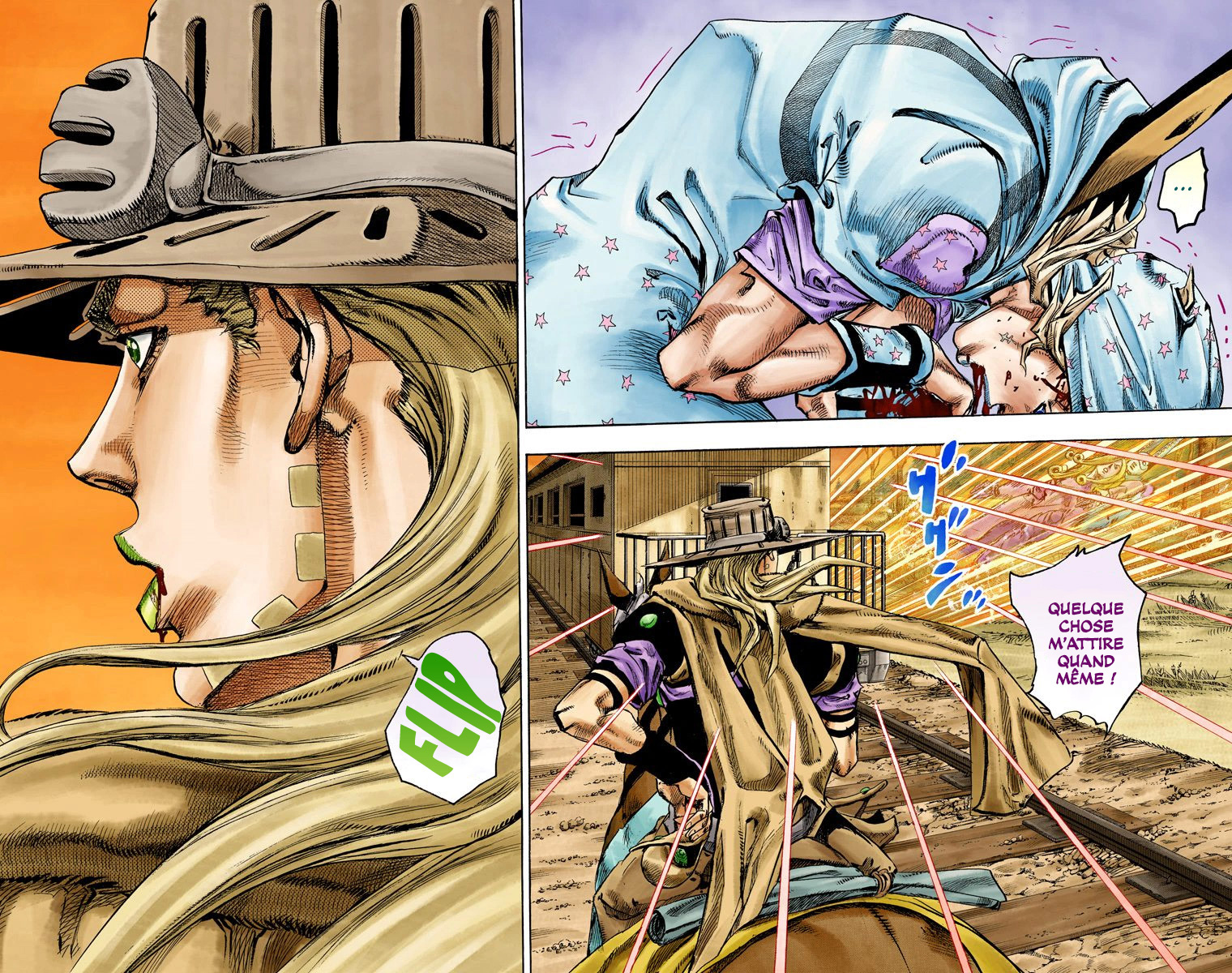 Read JoJo_s Bizarre Adventure Part 7 Steel Ball Run Official Colored FR Manga Online