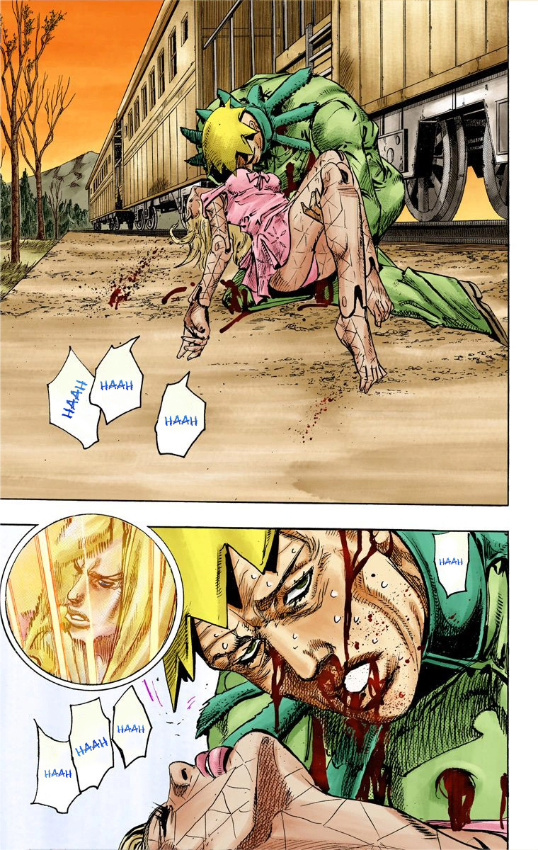 Read JoJo_s Bizarre Adventure Part 7 Steel Ball Run Official Colored FR Manga Online