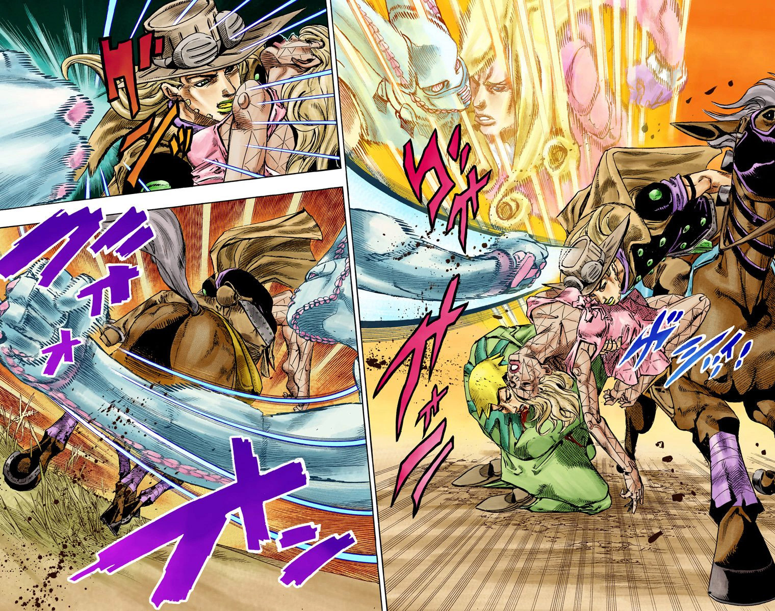 Read JoJo_s Bizarre Adventure Part 7 Steel Ball Run Official Colored FR Manga Online