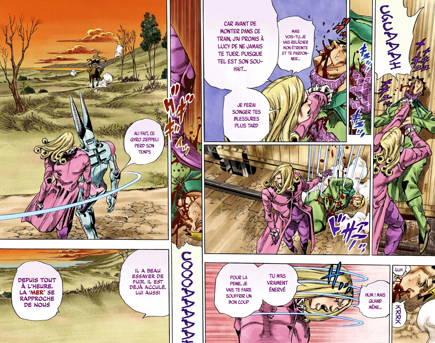 Read JoJo_s Bizarre Adventure Part 7 Steel Ball Run Official Colored FR Manga Online
