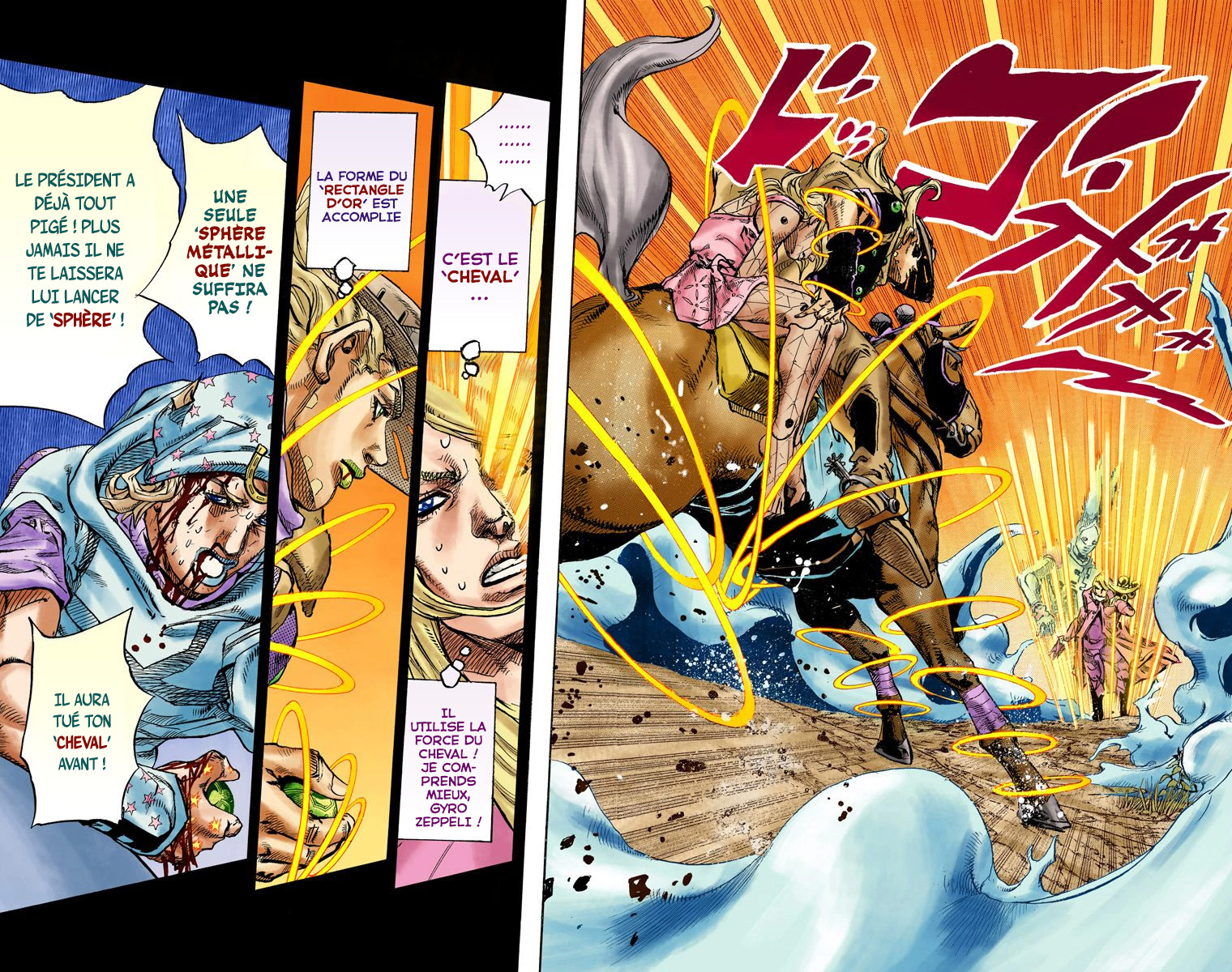 Read JoJo_s Bizarre Adventure Part 7 Steel Ball Run Official Colored FR Manga Online