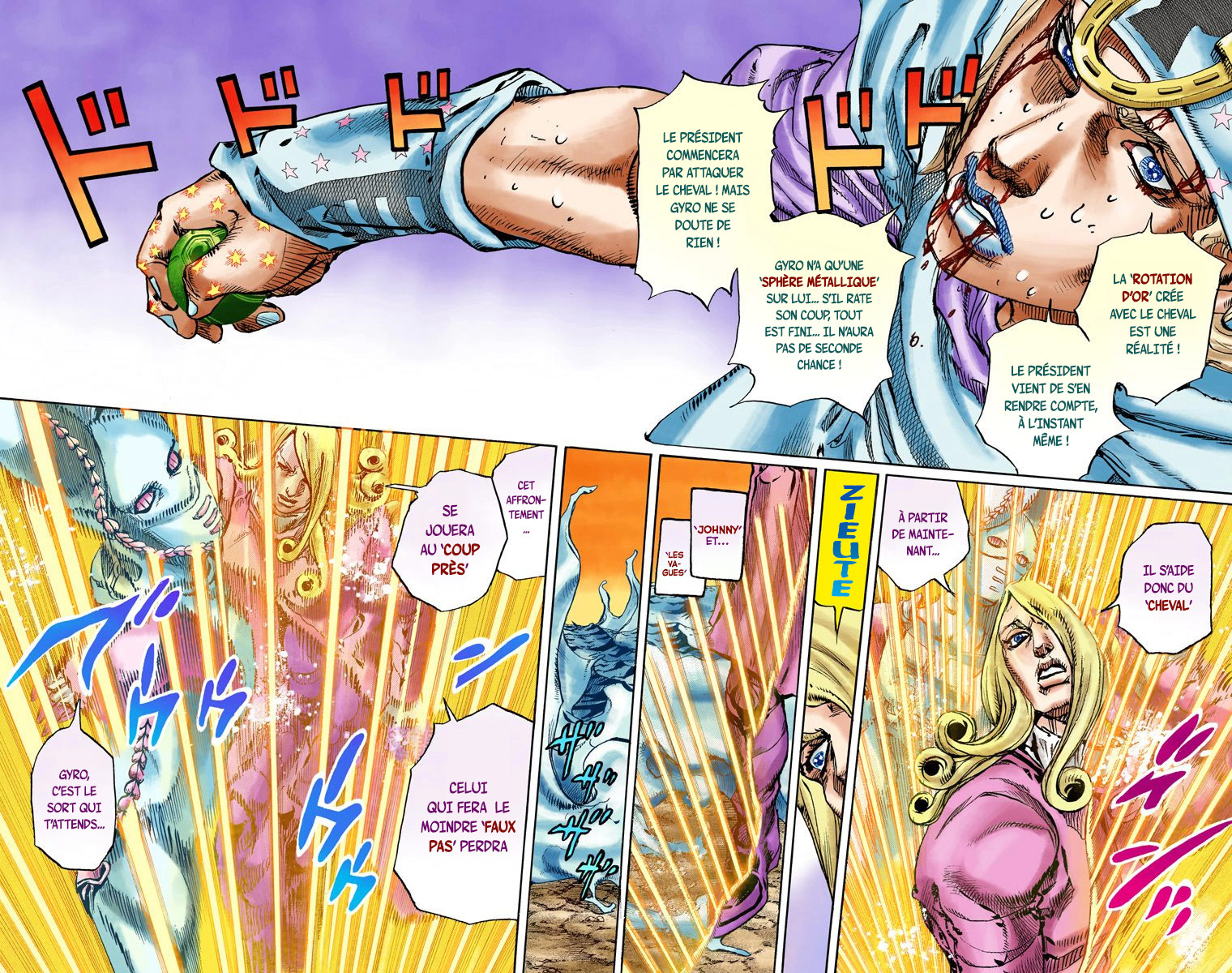 Read JoJo_s Bizarre Adventure Part 7 Steel Ball Run Official Colored FR Manga Online