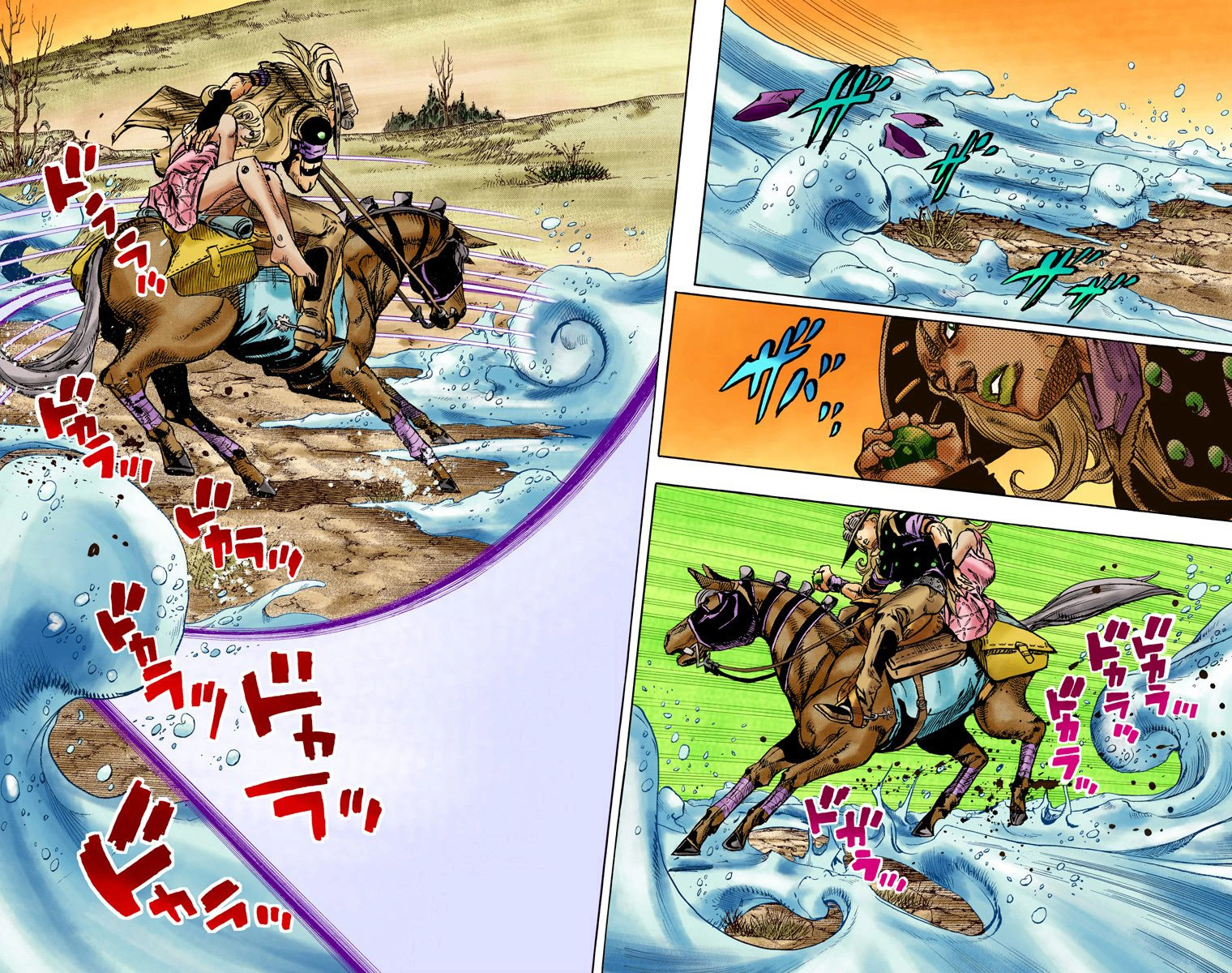 Read JoJo_s Bizarre Adventure Part 7 Steel Ball Run Official Colored FR Manga Online