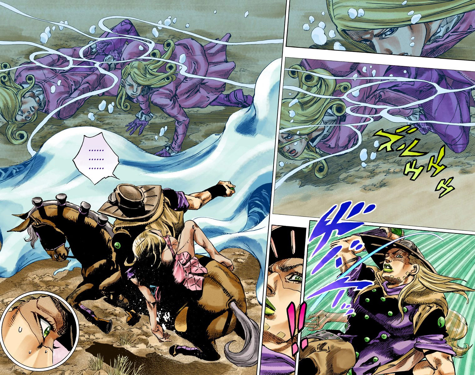 Read JoJo_s Bizarre Adventure Part 7 Steel Ball Run Official Colored FR Manga Online