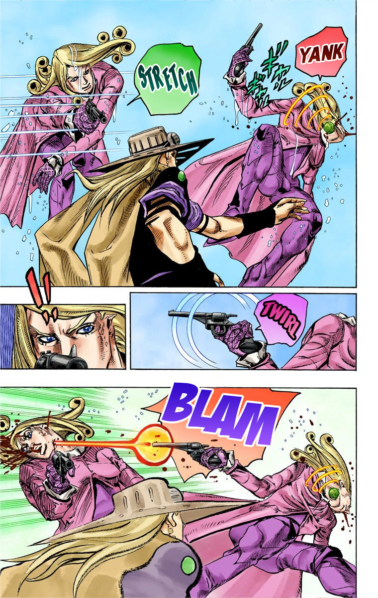 Read JoJo_s Bizarre Adventure Part 7 Steel Ball Run Official Colored FR Manga Online