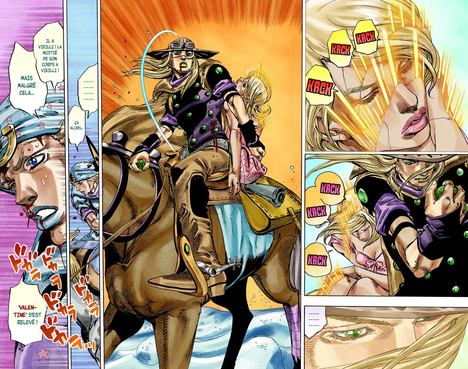Read JoJo_s Bizarre Adventure Part 7 Steel Ball Run Official Colored FR Manga Online