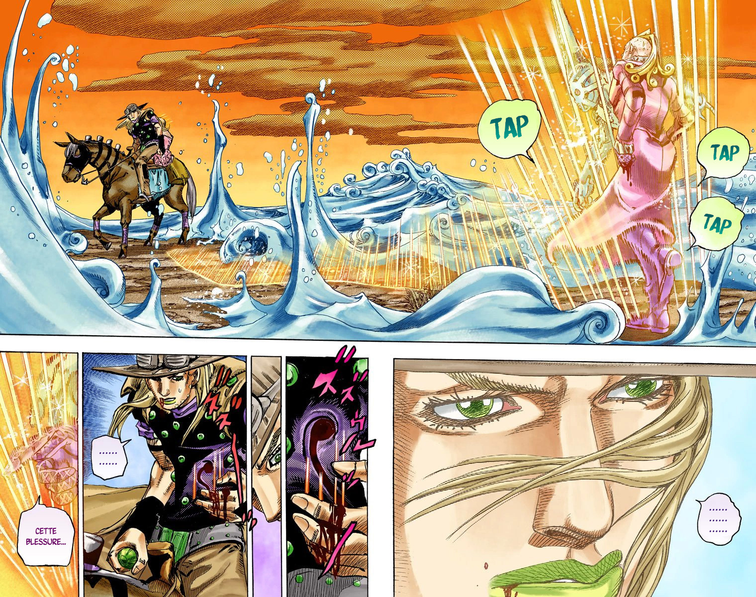 Read JoJo_s Bizarre Adventure Part 7 Steel Ball Run Official Colored FR Manga Online