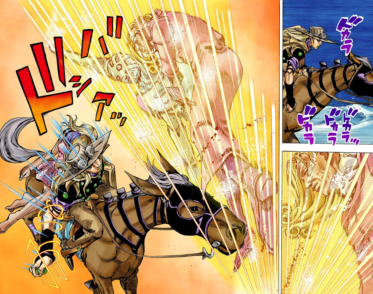 Read JoJo_s Bizarre Adventure Part 7 Steel Ball Run Official Colored FR Manga Online