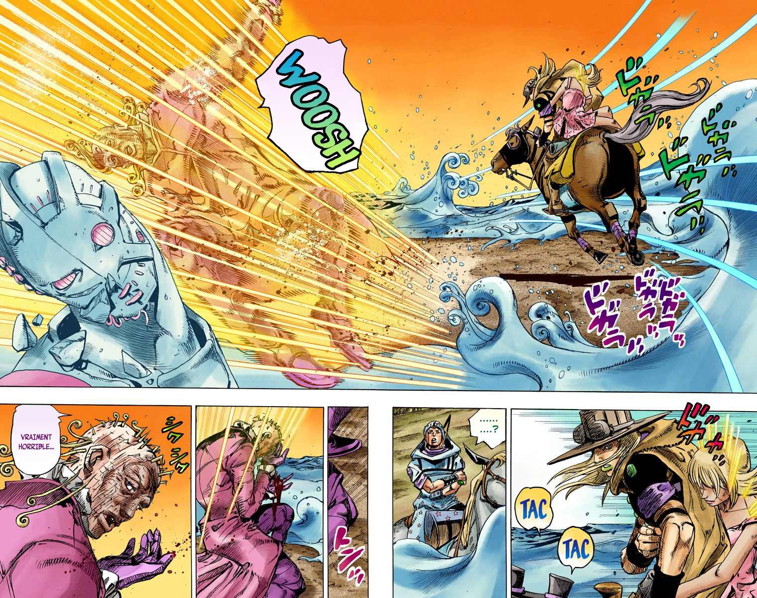 Read JoJo_s Bizarre Adventure Part 7 Steel Ball Run Official Colored FR Manga Online