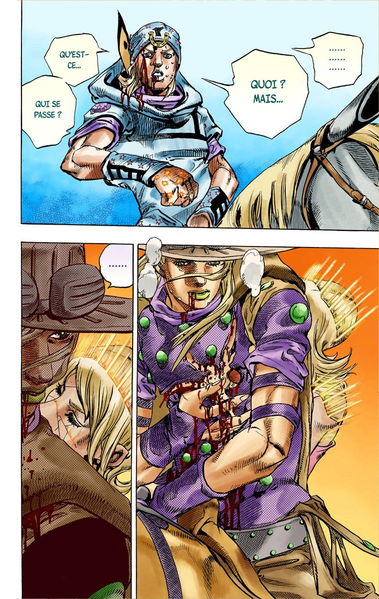 Read JoJo_s Bizarre Adventure Part 7 Steel Ball Run Official Colored FR Manga Online