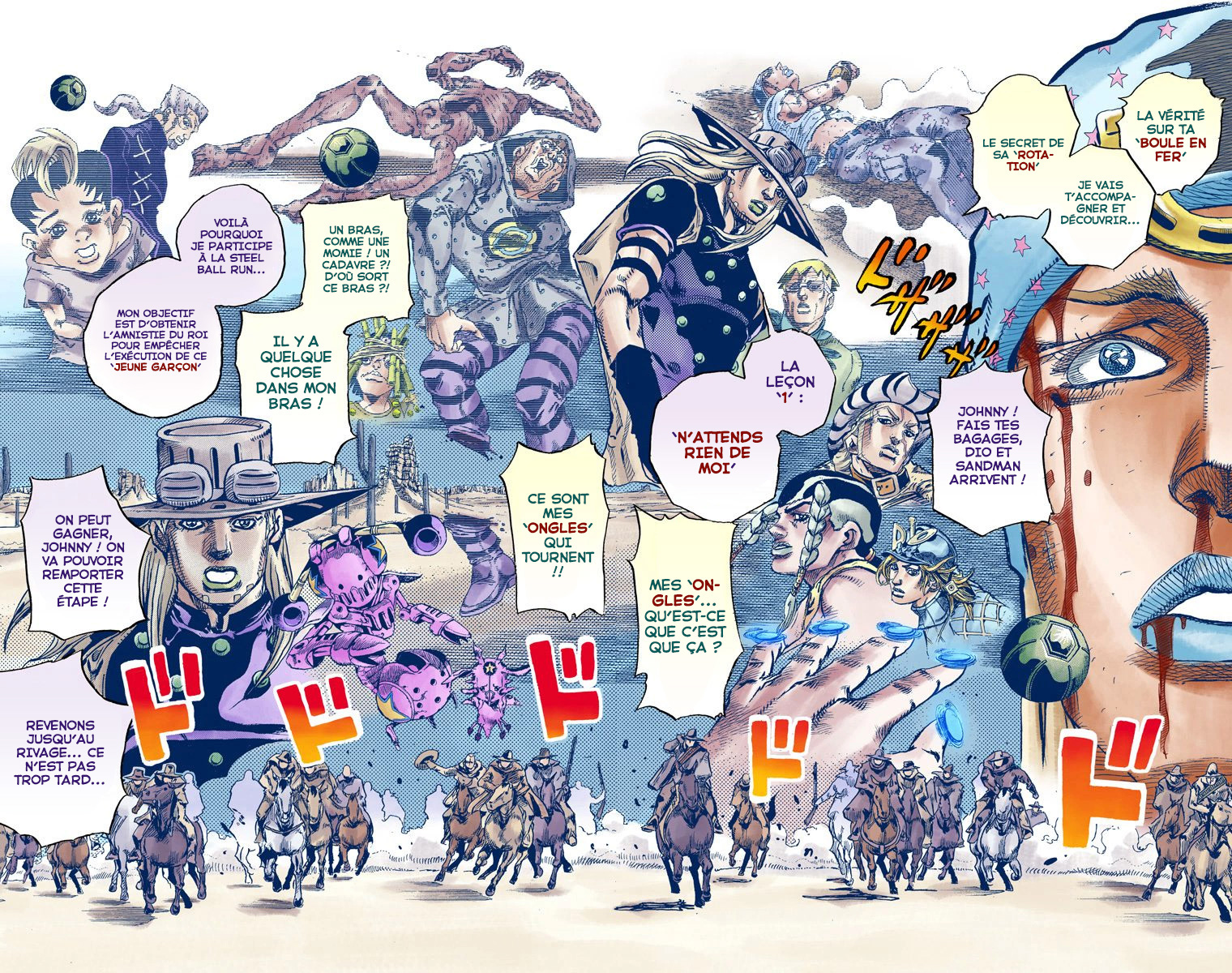 Read JoJo_s Bizarre Adventure Part 7 Steel Ball Run Official Colored FR Manga Online