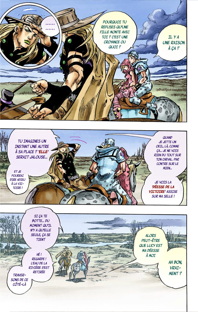 Read JoJo_s Bizarre Adventure Part 7 Steel Ball Run Official Colored FR Manga Online