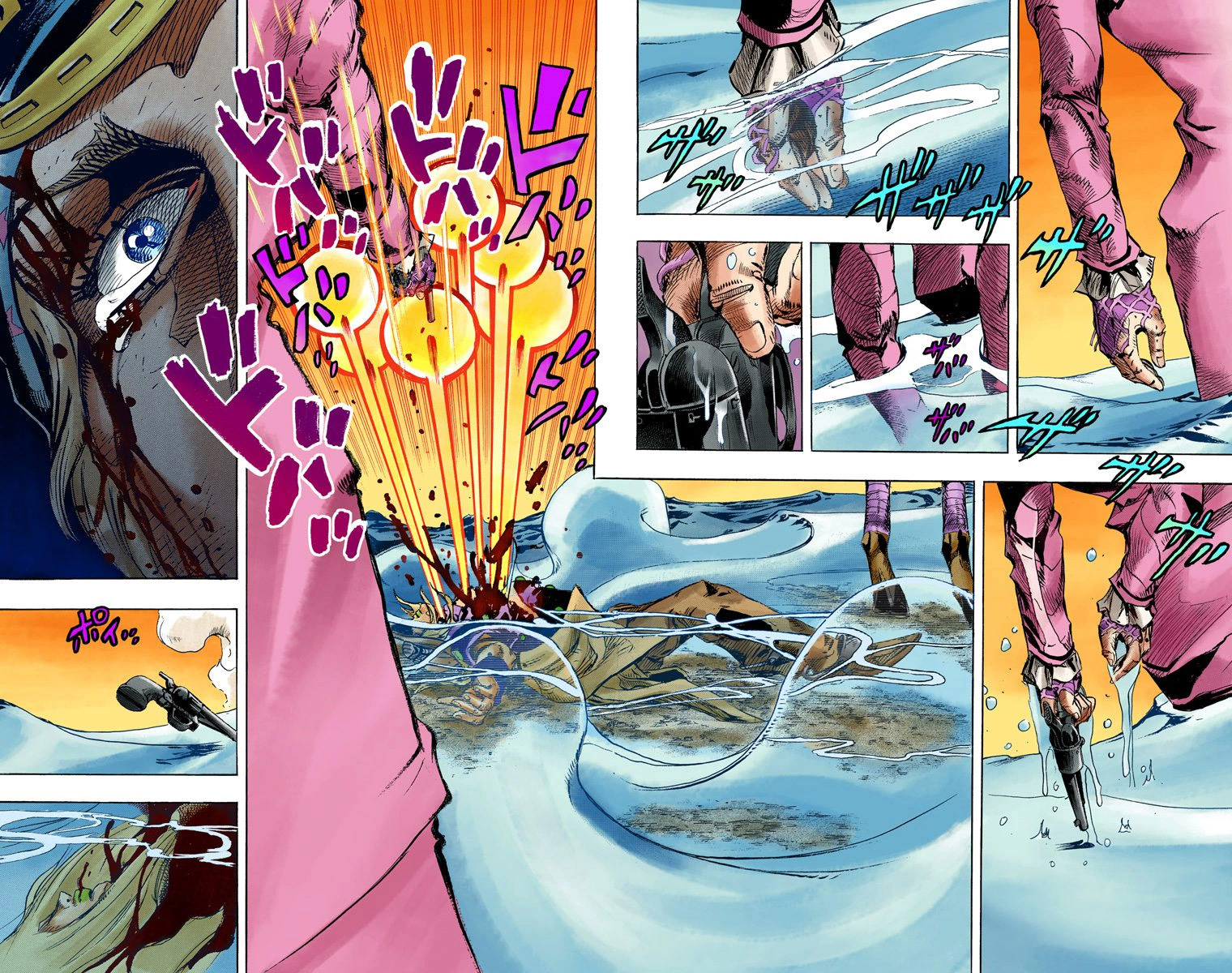 Read JoJo_s Bizarre Adventure Part 7 Steel Ball Run Official Colored FR Manga Online