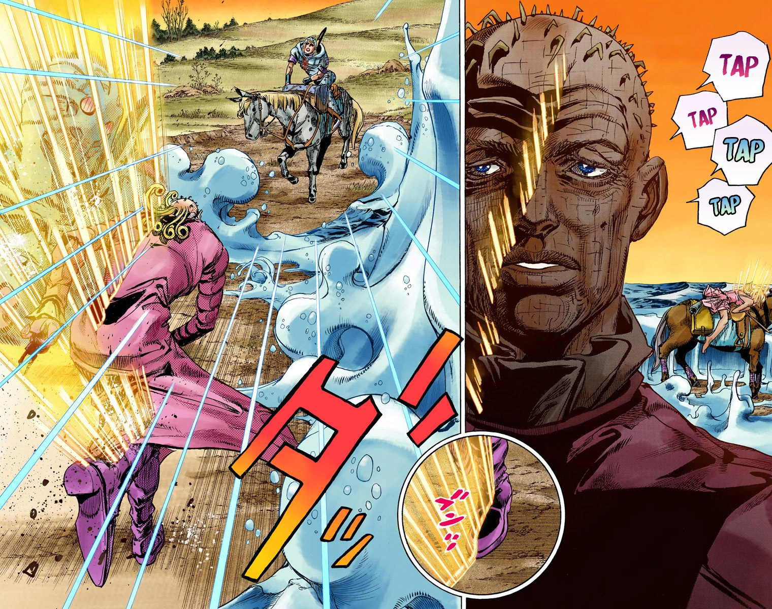 Read JoJo_s Bizarre Adventure Part 7 Steel Ball Run Official Colored FR Manga Online