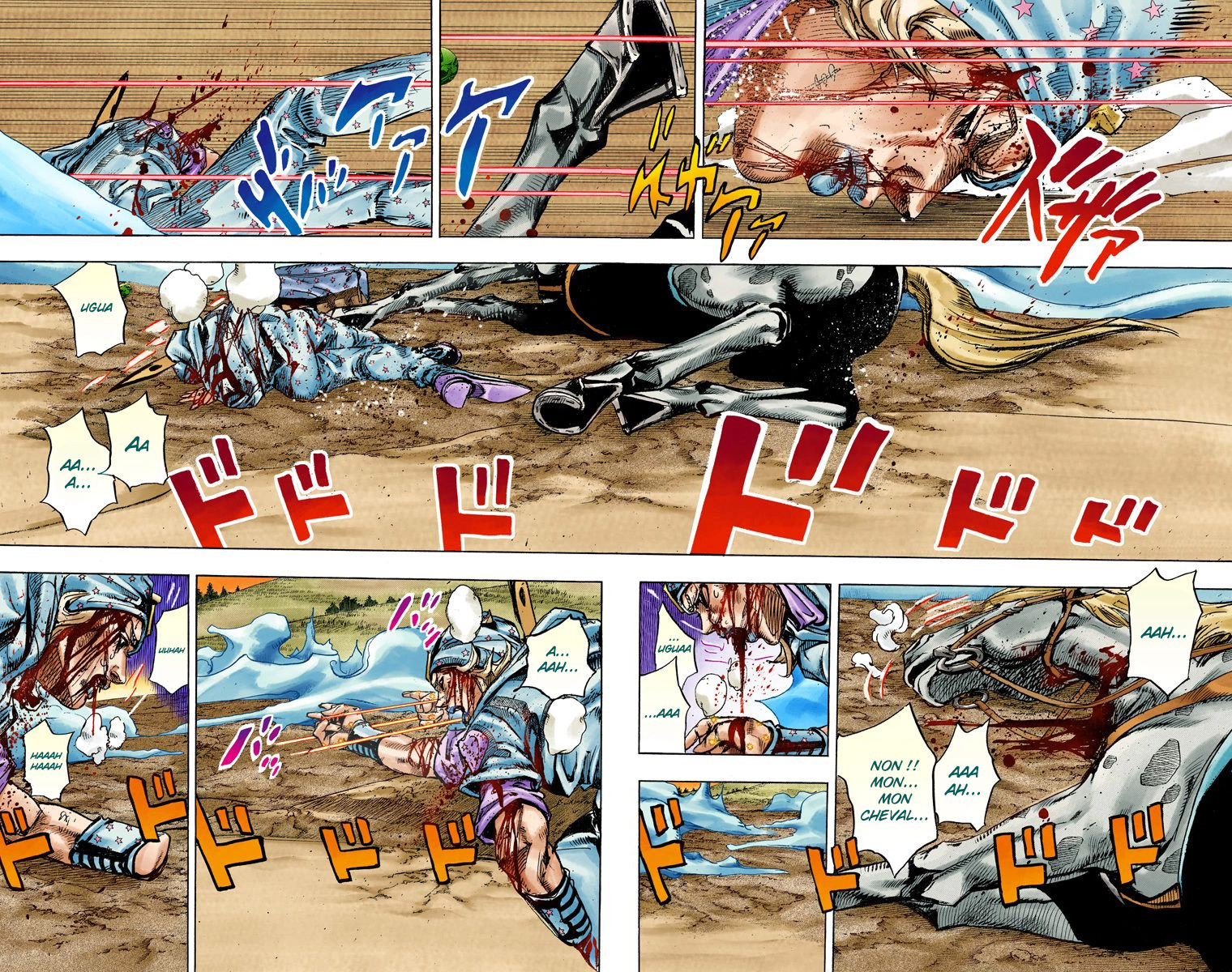 Read JoJo_s Bizarre Adventure Part 7 Steel Ball Run Official Colored FR Manga Online