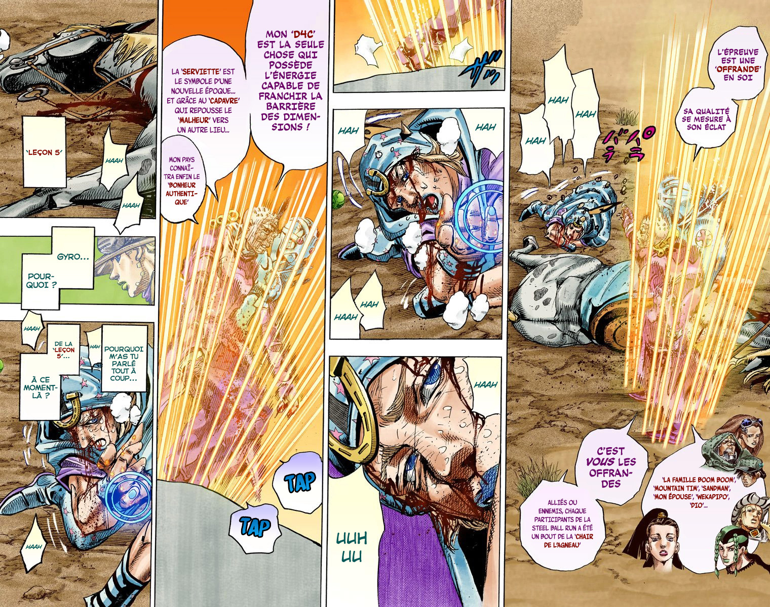 Read JoJo_s Bizarre Adventure Part 7 Steel Ball Run Official Colored FR Manga Online