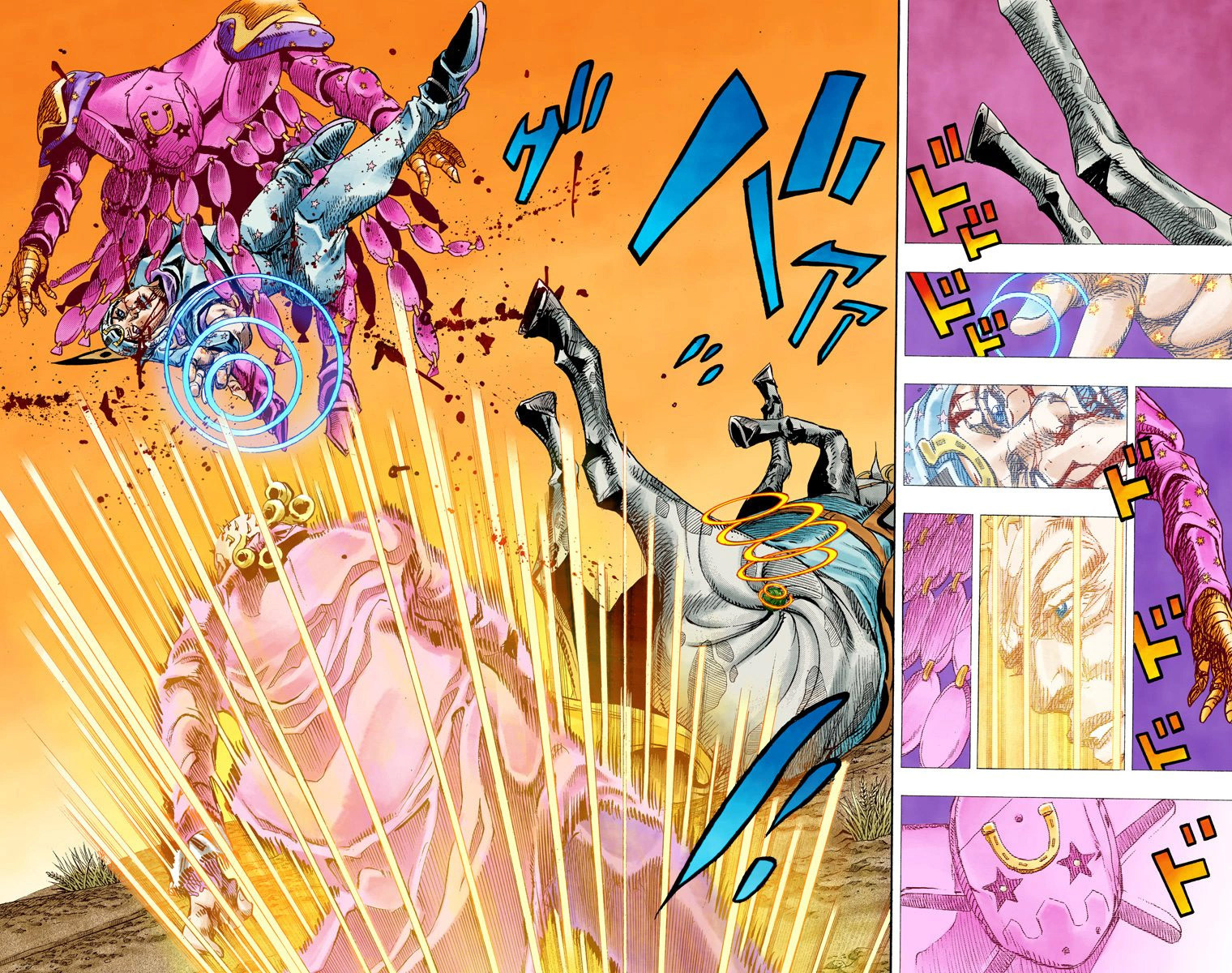 Read JoJo_s Bizarre Adventure Part 7 Steel Ball Run Official Colored FR Manga Online