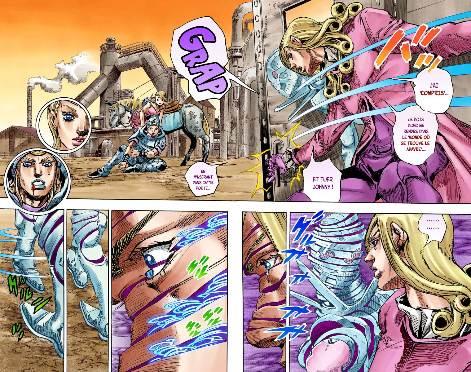 Read JoJo_s Bizarre Adventure Part 7 Steel Ball Run Official Colored FR Manga Online
