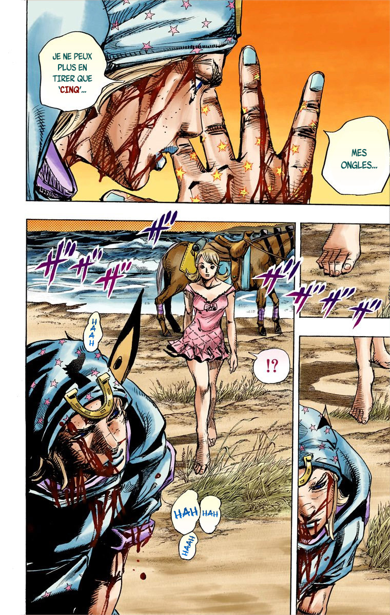 Read JoJo_s Bizarre Adventure Part 7 Steel Ball Run Official Colored FR Manga Online