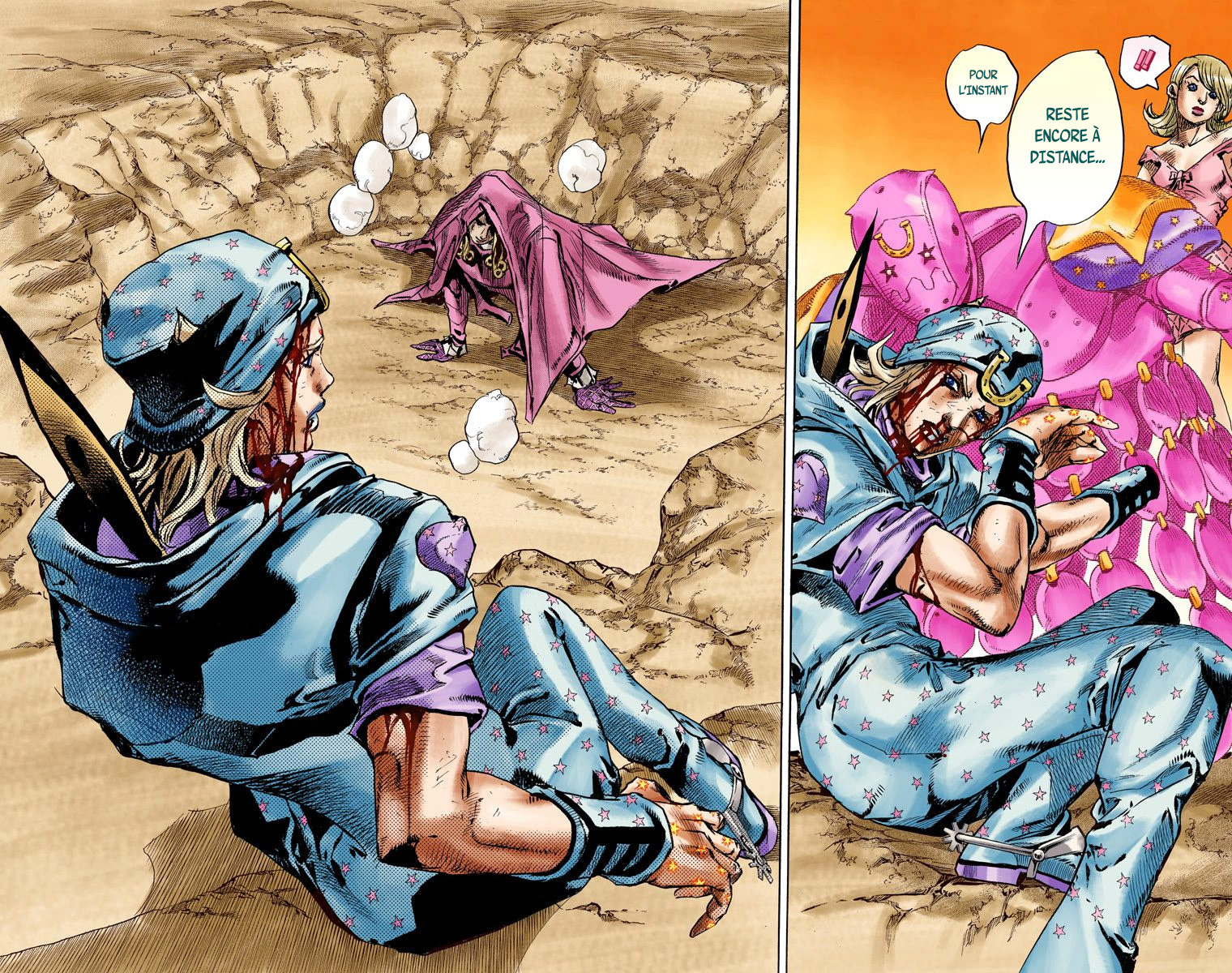 Read JoJo_s Bizarre Adventure Part 7 Steel Ball Run Official Colored FR Manga Online