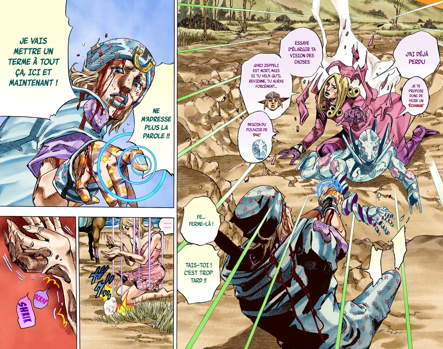 Read JoJo_s Bizarre Adventure Part 7 Steel Ball Run Official Colored FR Manga Online