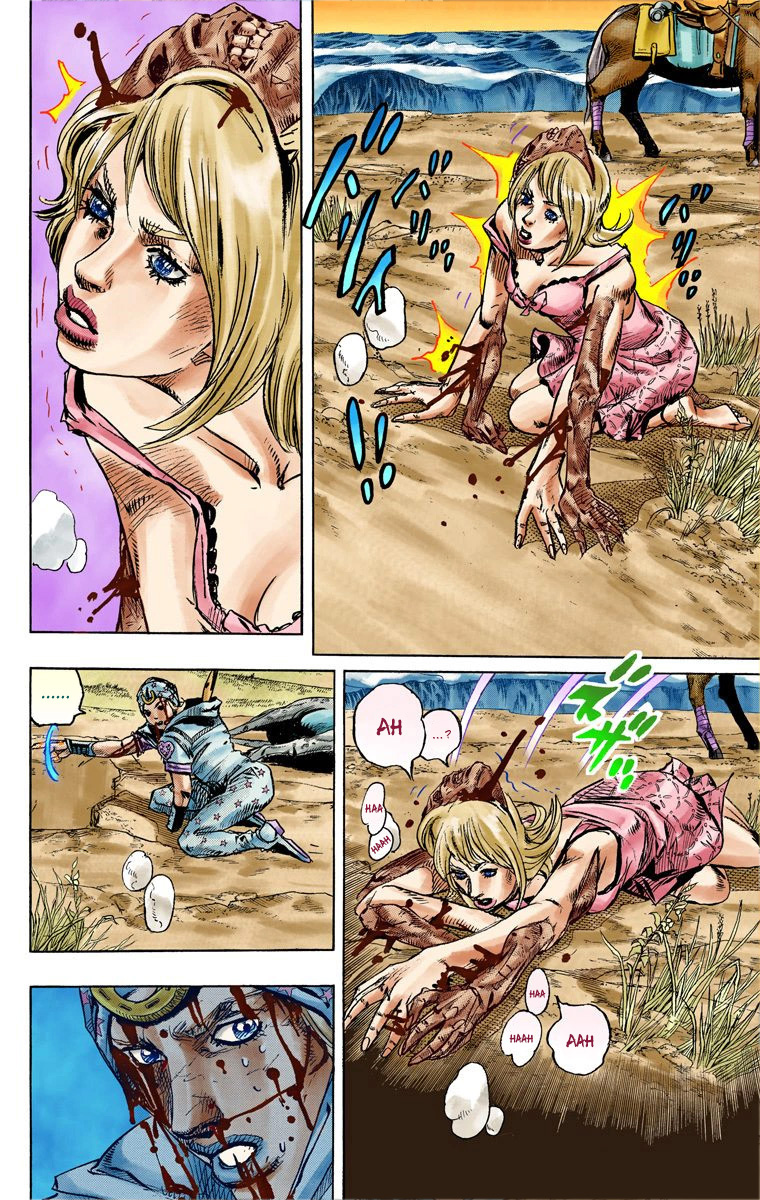 Read JoJo_s Bizarre Adventure Part 7 Steel Ball Run Official Colored FR Manga Online