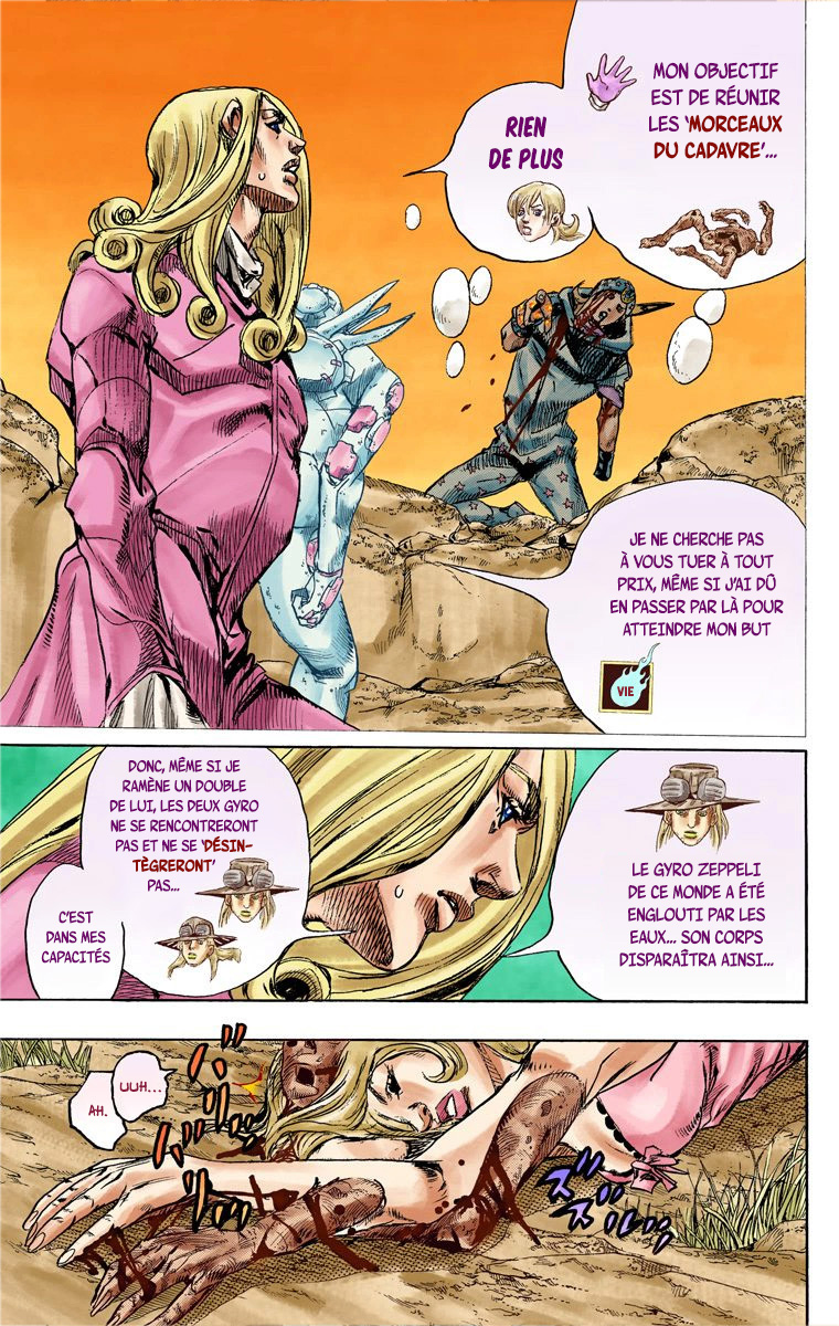 Read JoJo_s Bizarre Adventure Part 7 Steel Ball Run Official Colored FR Manga Online