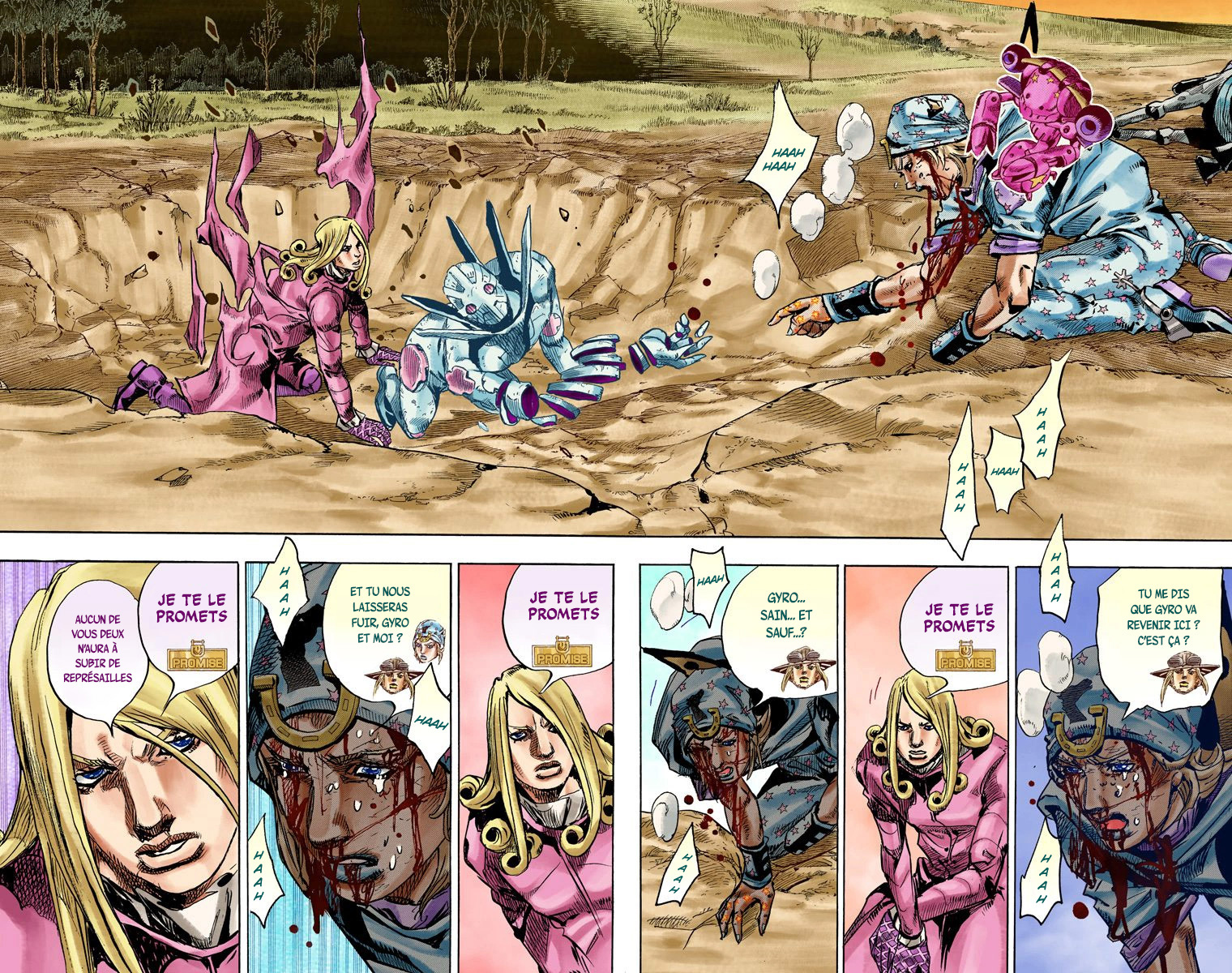Read JoJo_s Bizarre Adventure Part 7 Steel Ball Run Official Colored FR Manga Online