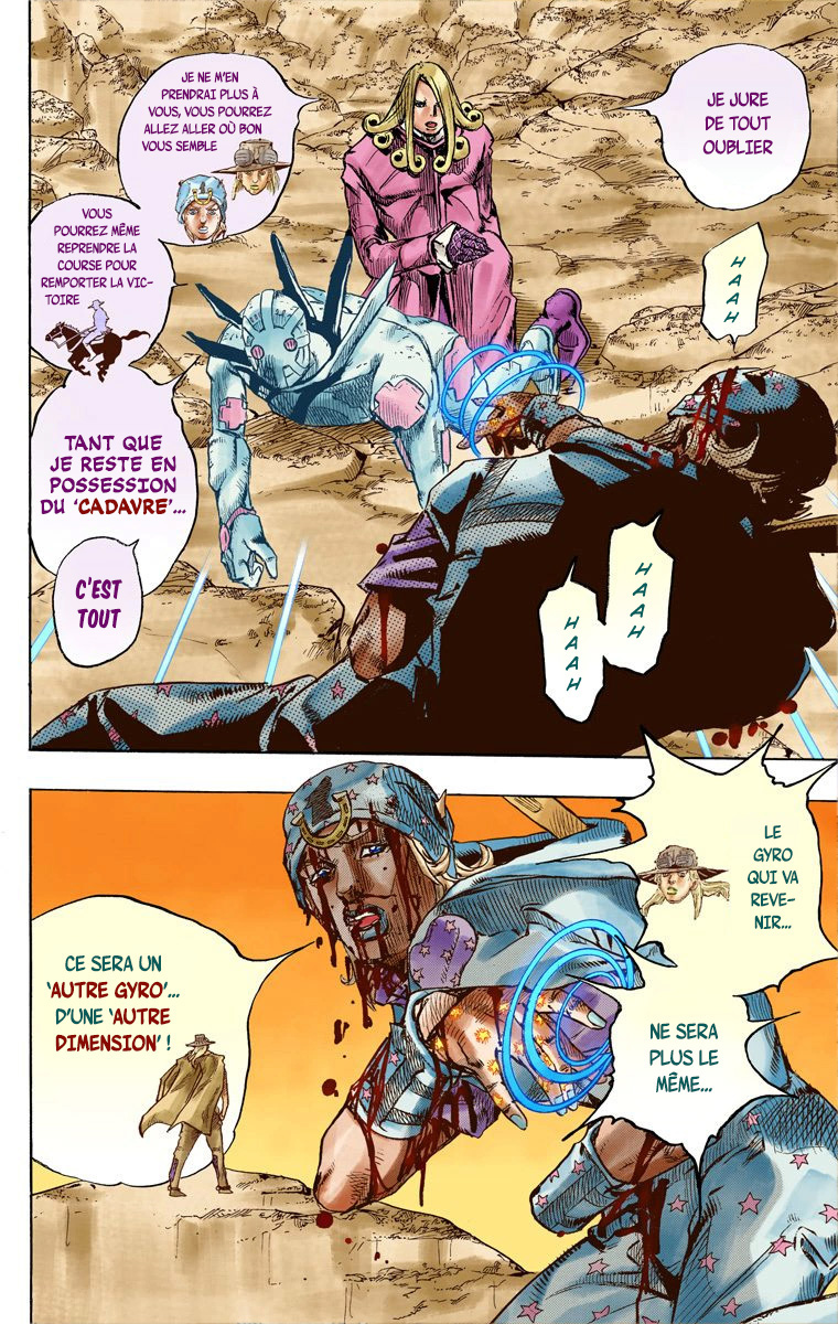 Read JoJo_s Bizarre Adventure Part 7 Steel Ball Run Official Colored FR Manga Online