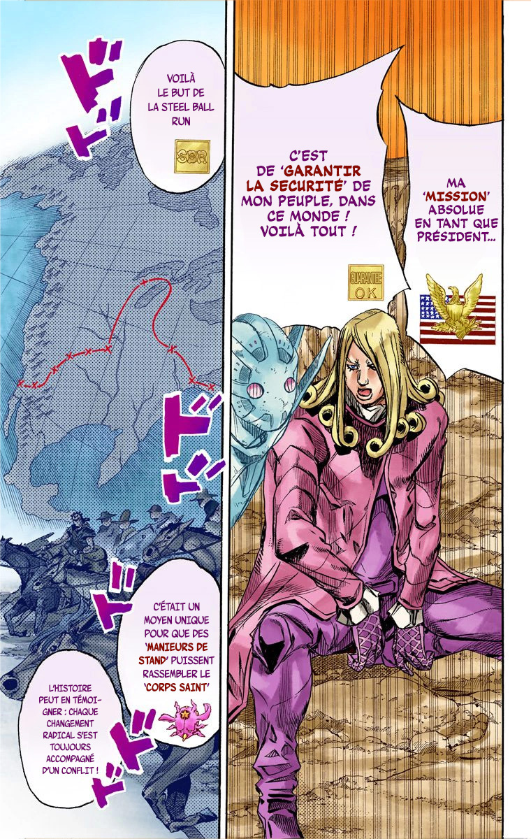 Read JoJo_s Bizarre Adventure Part 7 Steel Ball Run Official Colored FR Manga Online