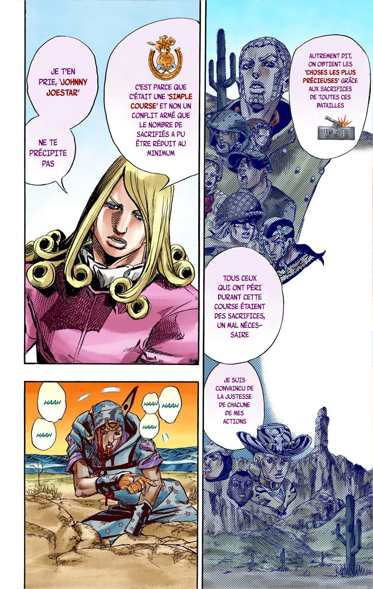 Read JoJo_s Bizarre Adventure Part 7 Steel Ball Run Official Colored FR Manga Online