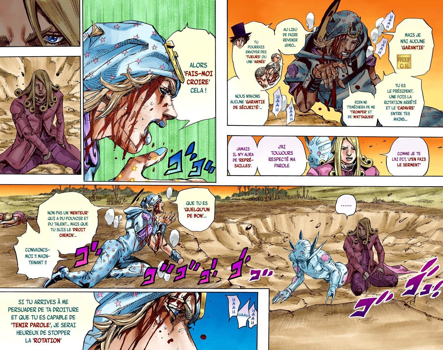 Read JoJo_s Bizarre Adventure Part 7 Steel Ball Run Official Colored FR Manga Online
