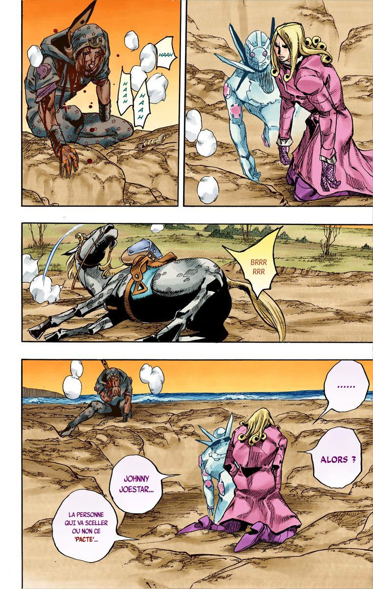 Read JoJo_s Bizarre Adventure Part 7 Steel Ball Run Official Colored FR Manga Online