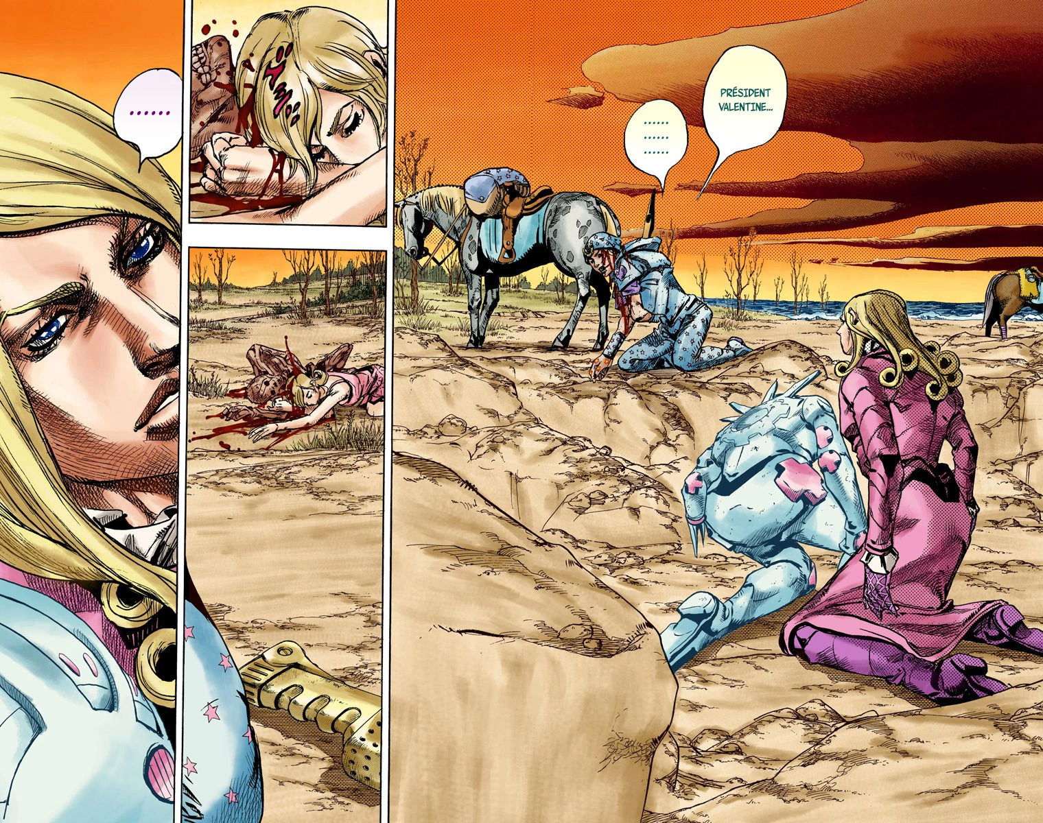 Read JoJo_s Bizarre Adventure Part 7 Steel Ball Run Official Colored FR Manga Online