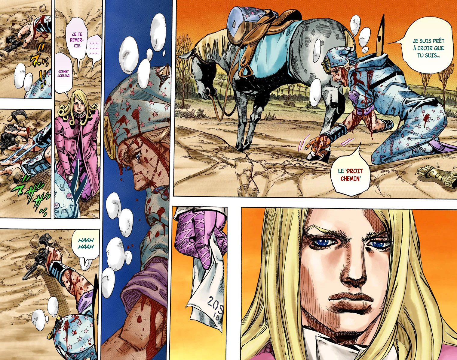 Read JoJo_s Bizarre Adventure Part 7 Steel Ball Run Official Colored FR Manga Online