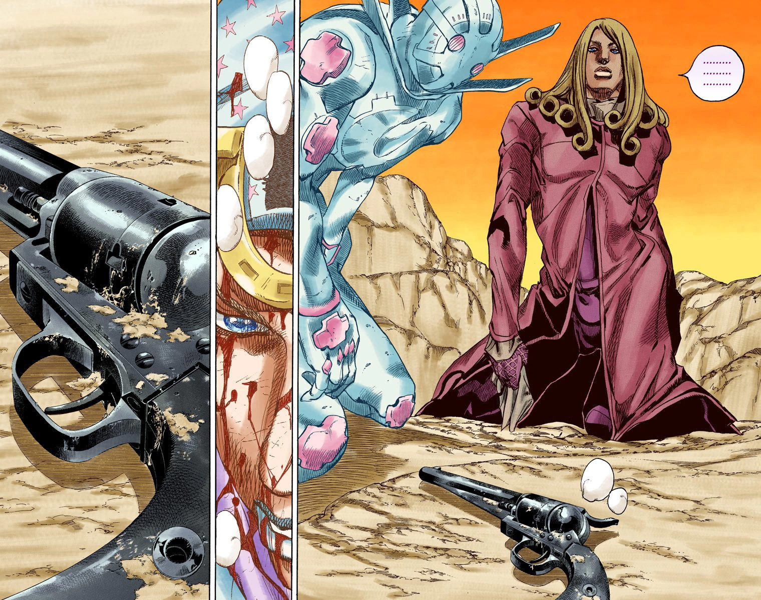 Read JoJo_s Bizarre Adventure Part 7 Steel Ball Run Official Colored FR Manga Online