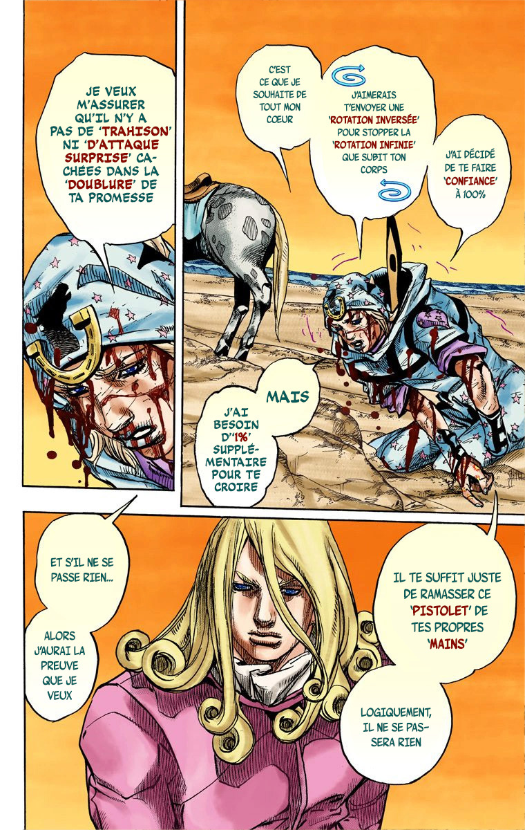 Read JoJo_s Bizarre Adventure Part 7 Steel Ball Run Official Colored FR Manga Online