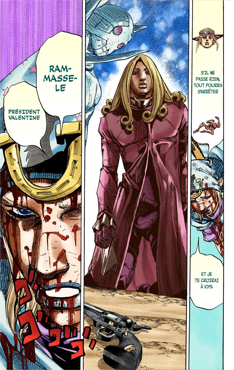 Read JoJo_s Bizarre Adventure Part 7 Steel Ball Run Official Colored FR Manga Online