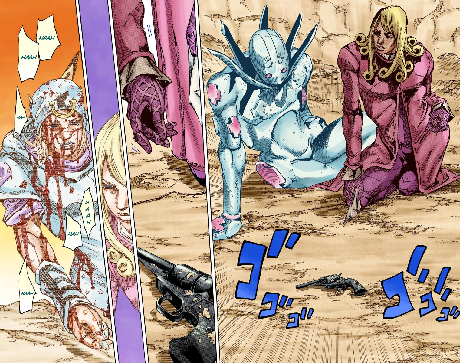Read JoJo_s Bizarre Adventure Part 7 Steel Ball Run Official Colored FR Manga Online