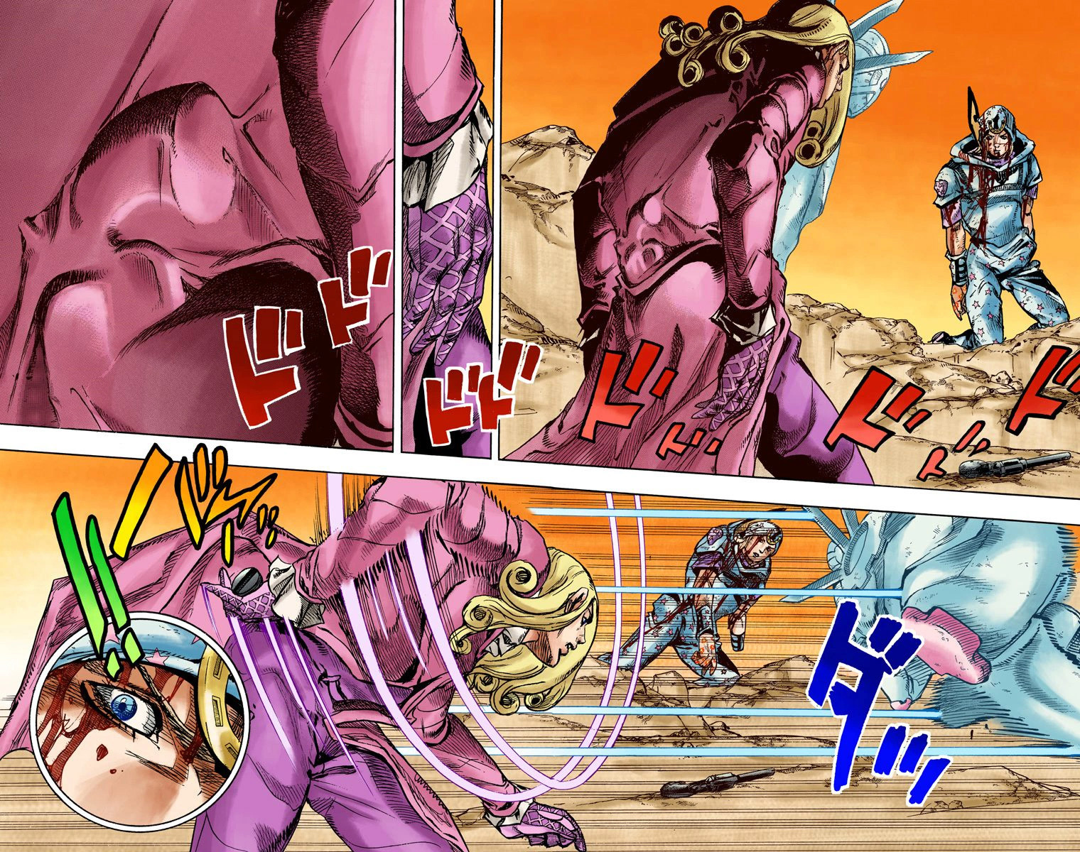 Read JoJo_s Bizarre Adventure Part 7 Steel Ball Run Official Colored FR Manga Online