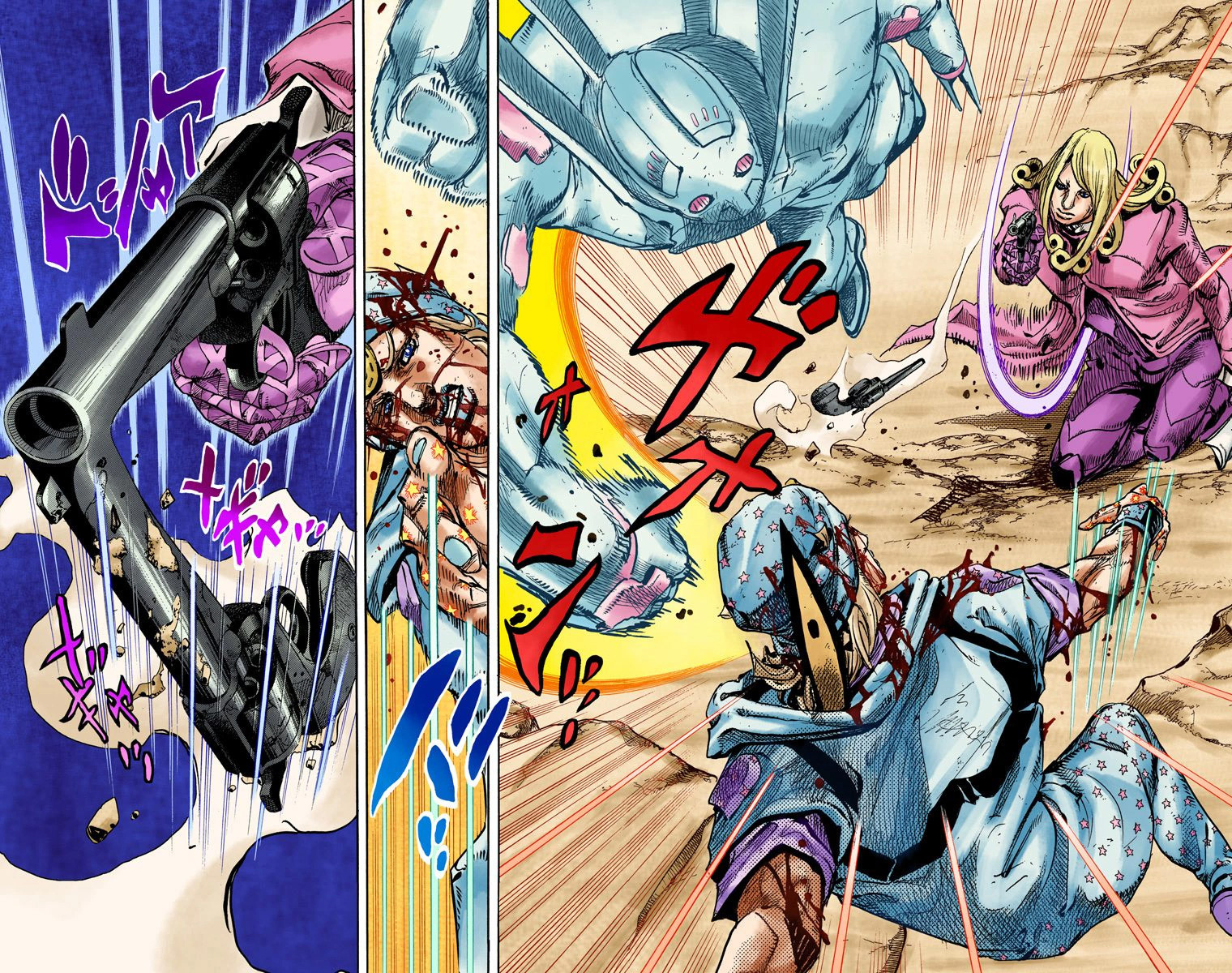 Read JoJo_s Bizarre Adventure Part 7 Steel Ball Run Official Colored FR Manga Online